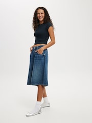 Azul - Cotton On Lyocell Wide Denim Jeans - Imagen 4 de 6