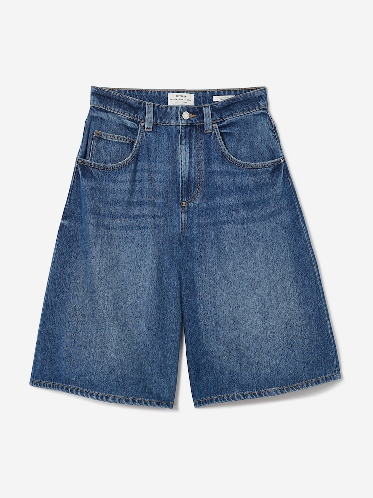 Azul - Cotton On Lyocell Wide Denim Jeans - Imagen 6 de 6