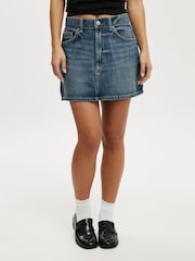 Azul - Cotton On Original Denim Mini Skirt - Imagen 4 de 6