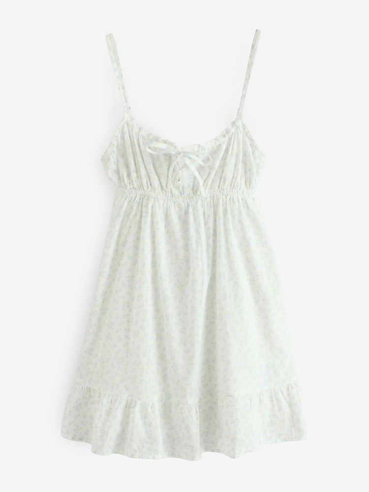 Cotton On Blue Chrome Mini Serena Summer Dress - Image 5 of 5