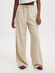 Natural - Cotton On Haven Wide Leg Trousers - Imagen 1 de 5