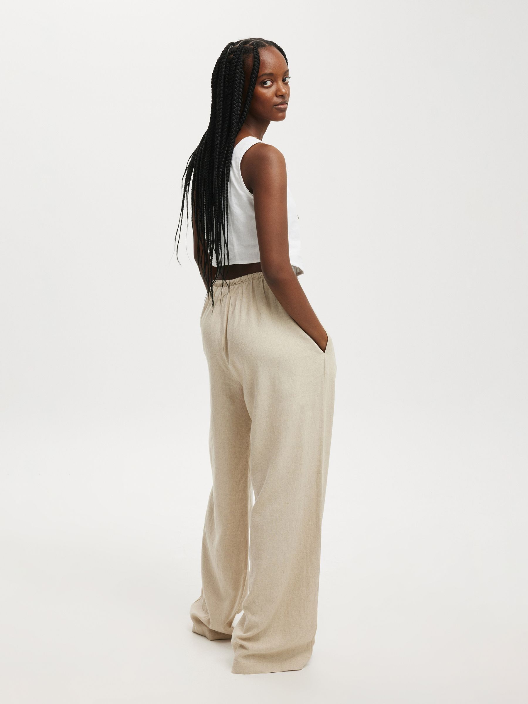 Buy Cotton On Natural Haven Wide Leg Trousers from Next USA