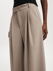 Cotton On Natural Izzy Pleated Trousers - Image 5 of 5