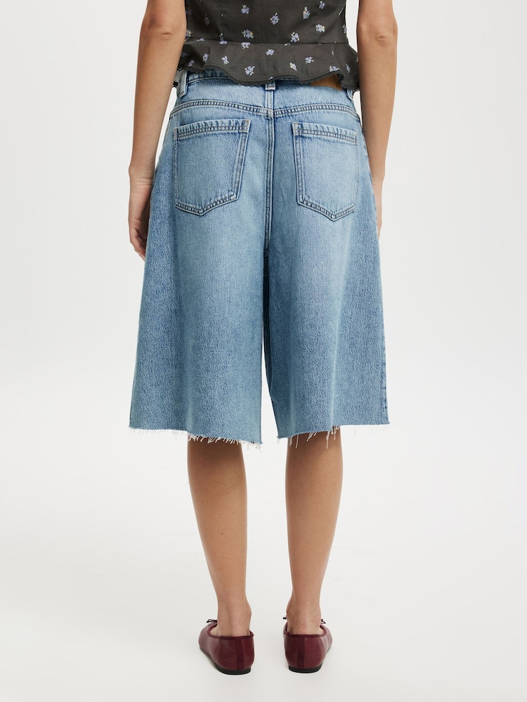 Azul de Chrome - Cotton On Lyocell Wide Denim Jeans - Imagen 2 de 6