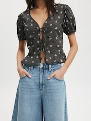 Azul de Chrome - Cotton On Lyocell Wide Denim Jeans - Imagen 3 de 6