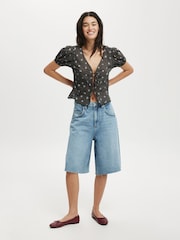Azul de Chrome - Cotton On Lyocell Wide Denim Jeans - Imagen 5 de 6