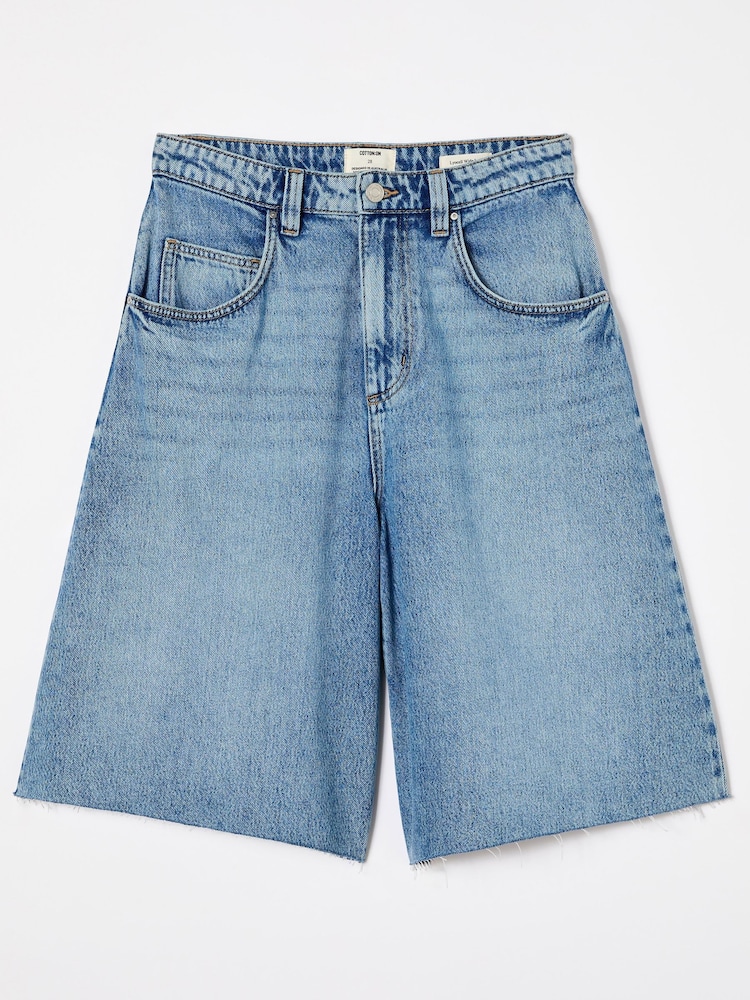 Azul de Chrome - Cotton On Lyocell Wide Denim Jeans - Imagen 6 de 6