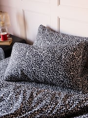 Rockett St George Set of 2 Snow Leopard 180 Thread Count Pillowcases - Image 1 of 5
