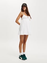 Cotton On White Mini Serena Summer Dress - Image 4 of 4