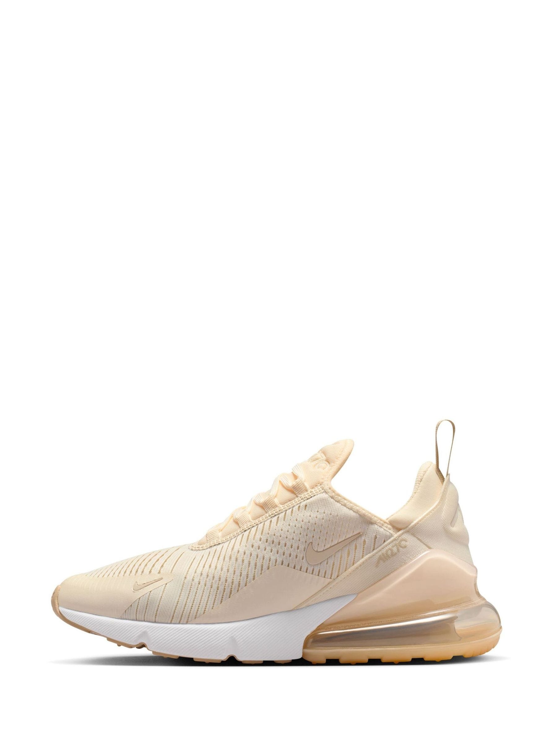 nike air max 270 light cream metallic gold