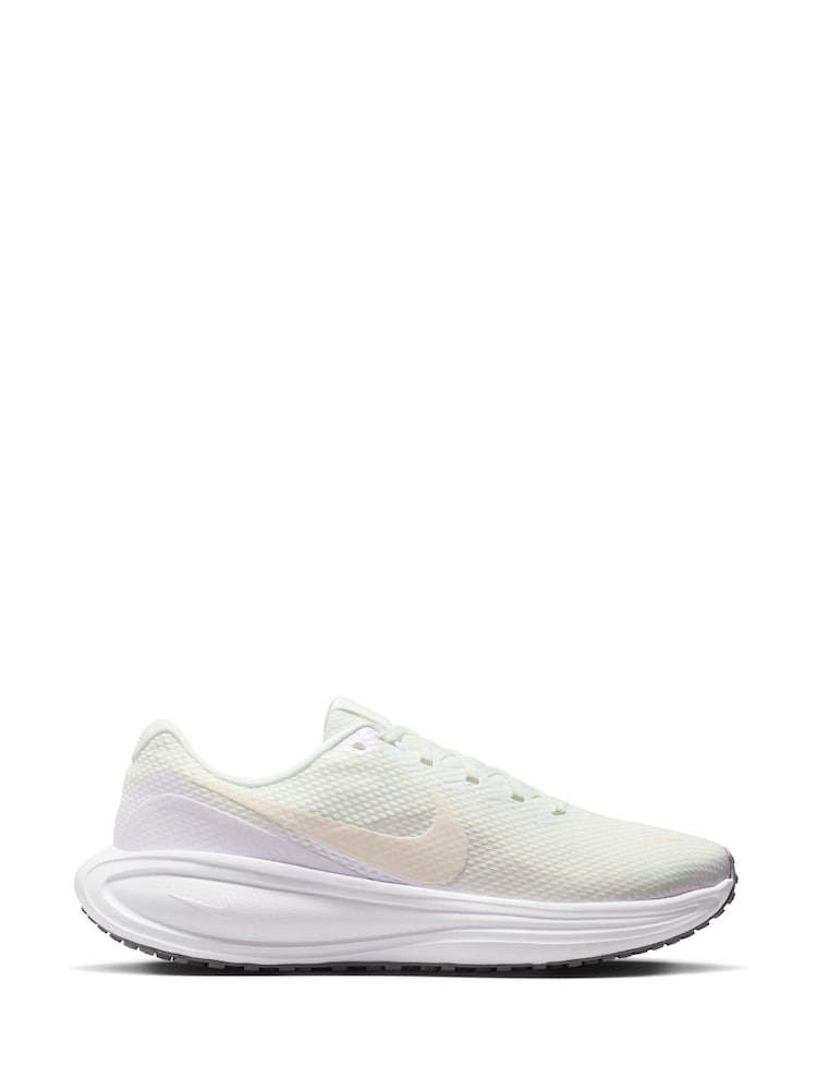 Nike White Chalk Revolution 8 Road Running Trainers - Image 1 of 11 Nike White Chalk Revolution 8 Road Running Trainers - Image 1 of 11