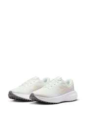 Nike White Chalk Revolution 8 Road Running Trainers - Image 2 of 11