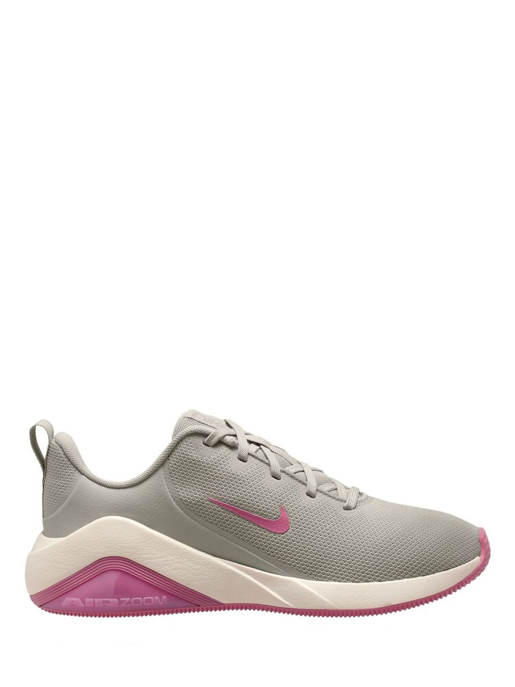 Nike Grey Pink Bella 7 Workout Trainers - Image 1 of 3 Nike Grey Pink Bella 7 Workout Trainers - Image 1 of 3