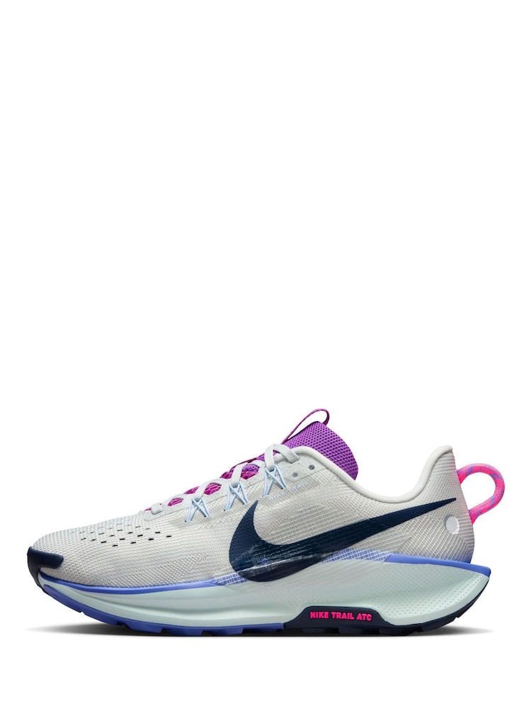 Nike Cream Purple Pegasus Trail 5 Trail Running Trainers - Image 2 of 11 Nike Cream Purple Pegasus Trail 5 Trail Running Trainers - Image 2 of 11
