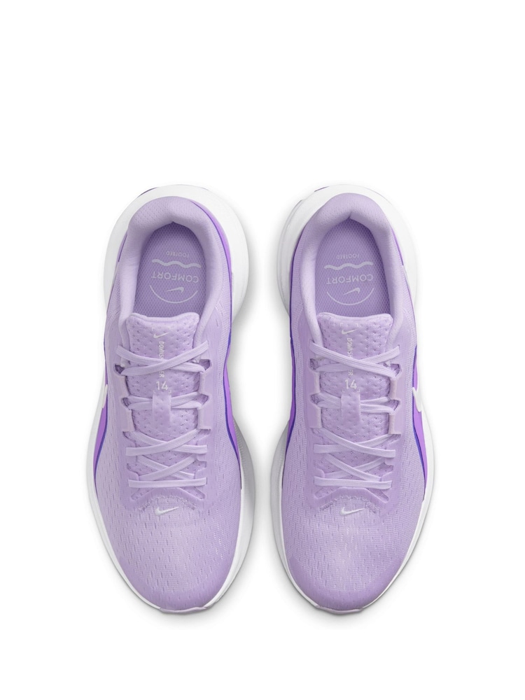 Nike Lilac Purple Downshifter 14 Road Running Trainers - Image 10 of 10 Nike Lilac Purple Downshifter 14 Road Running Trainers - Image 10 of 10