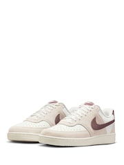 Nike Neutral Brown Court Vision Low Trainers - Image 2 of 10