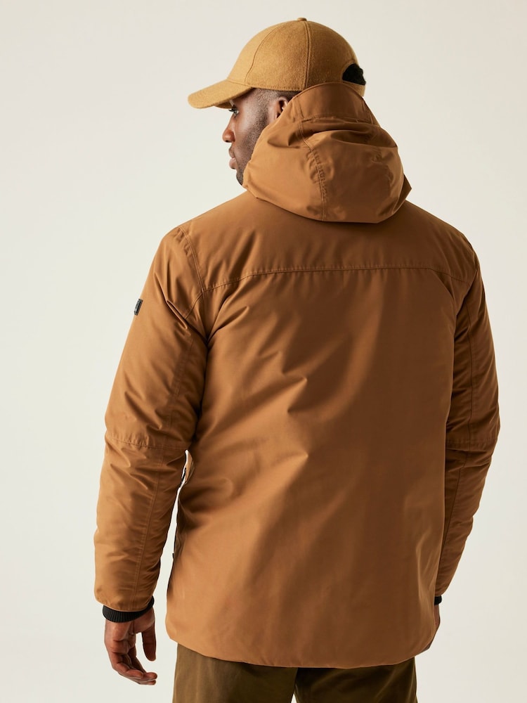 Regatta Brown Eamont Heavyweight Waterproof Jacket - Image 2 of 9