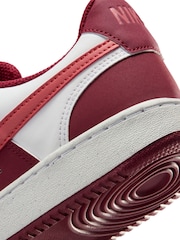 Nike Red Court Vision Low Trainers - Image 10 of 11