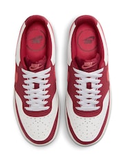Nike Red Court Vision Low Trainers - Image 11 of 11