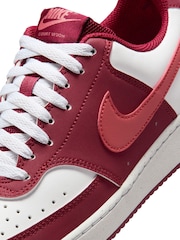 Nike Red Court Vision Low Trainers - Image 9 of 11