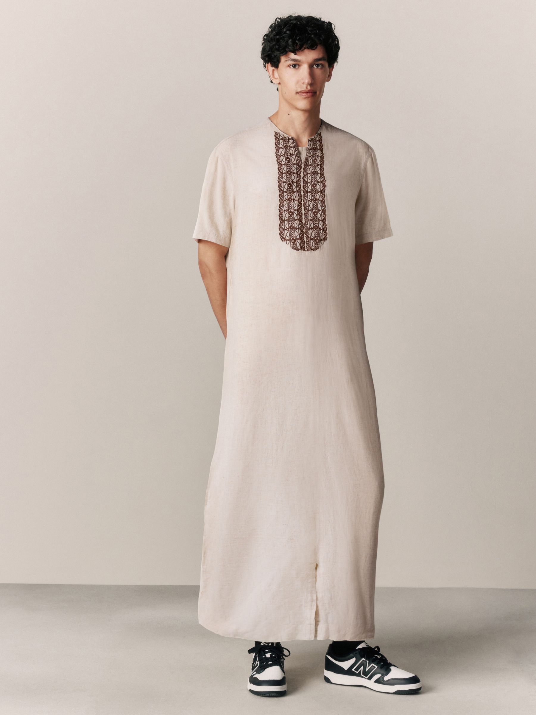 ４-U0516さん専用 BRIEFING MEN’S LINEN-T Buy Neutral Thobe Linen Shirt from Next USA