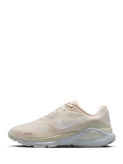 Nike Cream White Structure 26 Road Running Trainers (Extra Wide) - Image 2 of 11