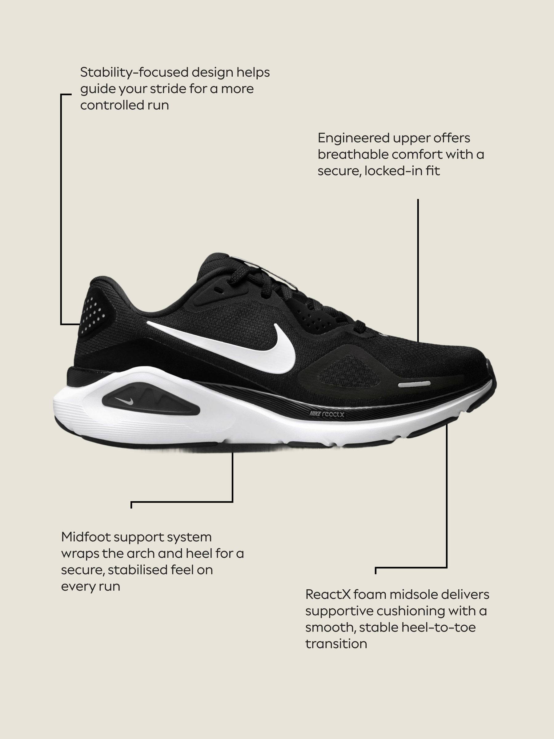 Next：日本 Nike ストラクチャー 26 エクストラワイド ロード