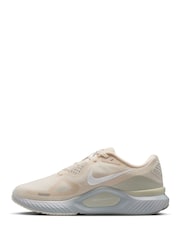 Nike Cream White Structure 26 Road Running Trainers (Extra Wide) - Image 4 of 11