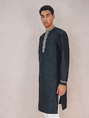 Black Kurta Shirt - Image 1 of 8