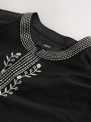 Black Kurta Shirt - Image 7 of 8