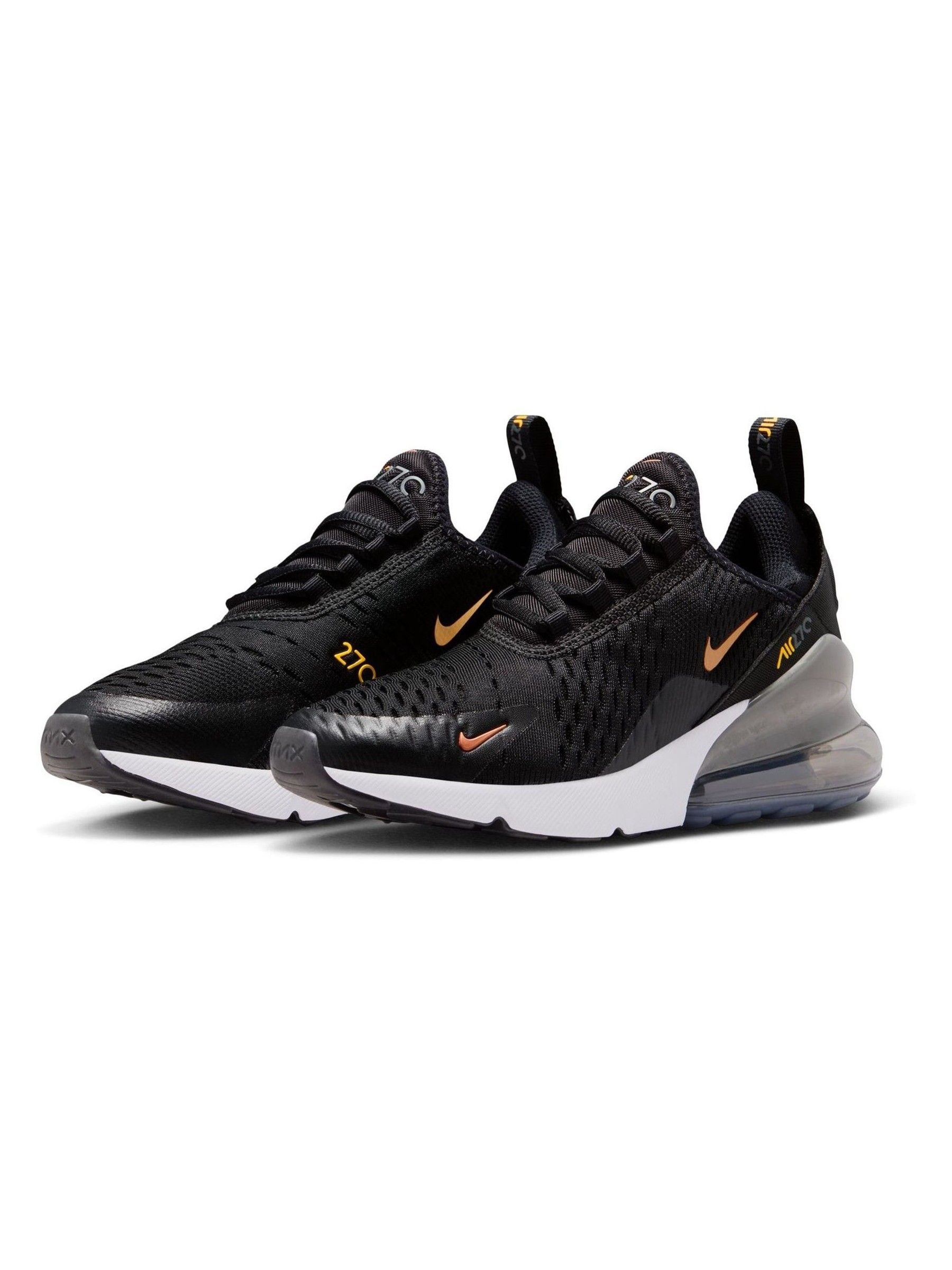 airmax 270 black white gold