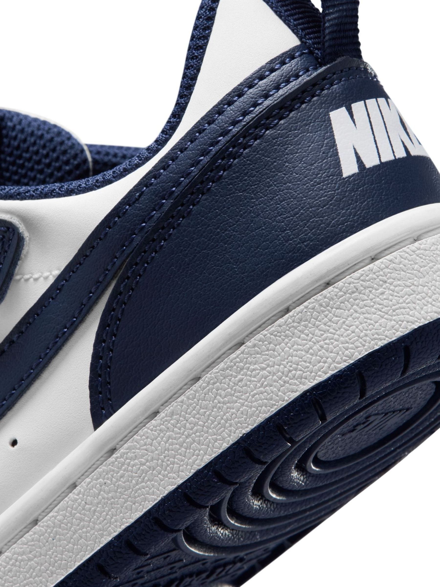 navy nike junior trainers
