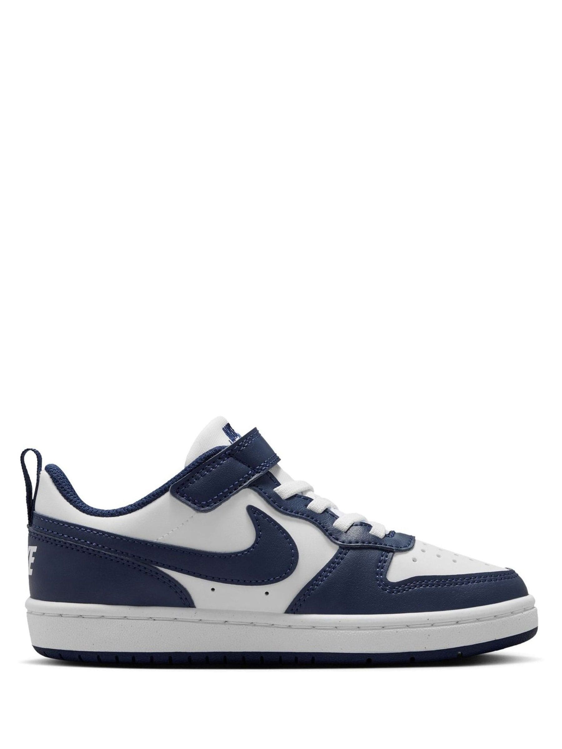 navy nike junior trainers