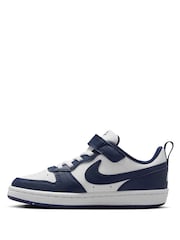 לבן - נעלי ספורט נמוכות של Nike דגם Court Borough לילדים - תמונה 4 מתוך 10