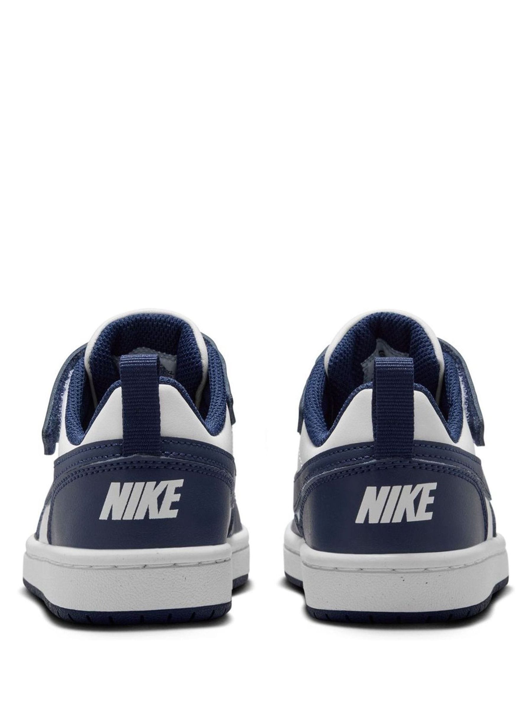 Buy Nike Navy Blue/White Junior Court Borough Low Recraft Trainers