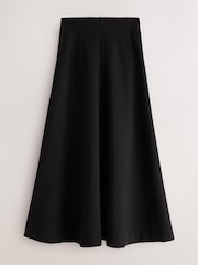 Nothing Ordinary Black Sculpt A Line Midi Skirt - Image 6 of 8