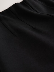 Nothing Ordinary Black Sculpt A Line Midi Skirt - Image 8 of 8