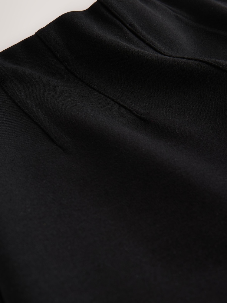 Nothing Ordinary Black Sculpt A Line Midi Skirt - Image 8 of 8