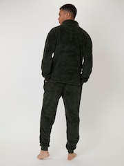Loungeable Green Sherpa Lounge Joggers - Image 2 of 4