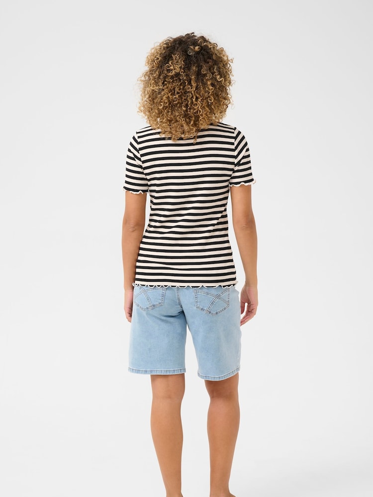Cream CRRibba Stripe Black T-Shirt - Image 2 of 6 Cream CRRibba Stripe Black T-Shirt - Image 2 of 6
