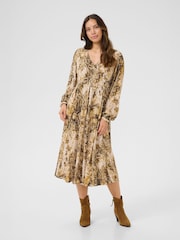 Cream CRAyda Long Sleeve Midi Black Dress - Image 1 of 5