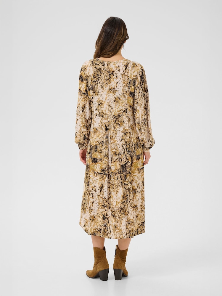 Cream CRAyda Long Sleeve Midi Black Dress - Image 2 of 5