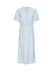 Cream Blue CRLori V-Neck Short Sleeve Midi Dress - Image 4 of 5