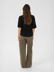 Cream CRVillea Pleated Sleeve Black Jumper - Image 3 of 6