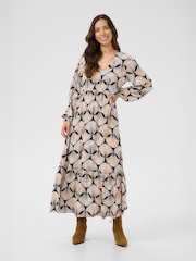 Cream CRTiah V-Neck Maxi Black Dress - Image 1 of 5
