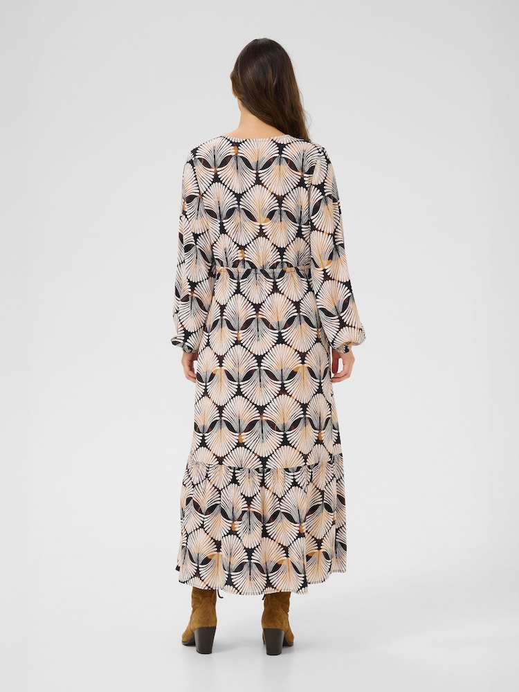 Cream CRTiah V-Neck Maxi Black Dress - Image 2 of 5