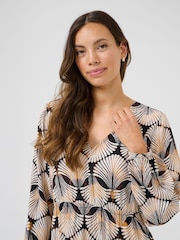 Cream CRTiah V-Neck Maxi Black Dress - Image 3 of 5