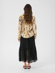 Cream CRAyda Long Sleeve Patterned Black Shirt - Image 2 of 6