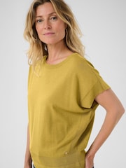 Cream Green CRDela Knit Short Sleeve Top - Image 4 of 6