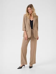 Cream CRCan Cocamia 3/4 Sleeve Brown Blazer - Image 3 of 6